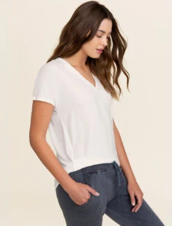 Malibu Collection® Set Of 2 Short Sleeve Tees -MOON HOME Shop BDWMC1937 Pearl W3