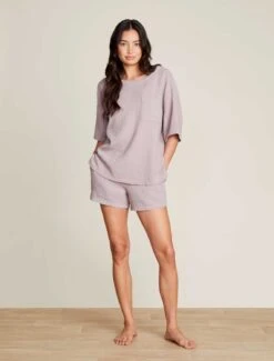 Malibu Collection® Sun Soaked Crinkle Cotton Tee & Short Set 12 Malibu Collection® Sun Soaked Crinkle Cotton Tee & Short Set -MOON HOME Shop BDWMC21668 BeachRock 0909