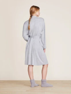 Malibu Collection® Soft Jersey Short Robe 10 Malibu Collection® Soft Jersey Short Robe -MOON HOME Shop BDWMC21961 HE Gray 2256