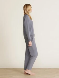 Malibu Collection® Brushed Fleece Sweater Mix Pullover -MOON HOME Shop BDWMC22266 COAL BDWMC22269 1886