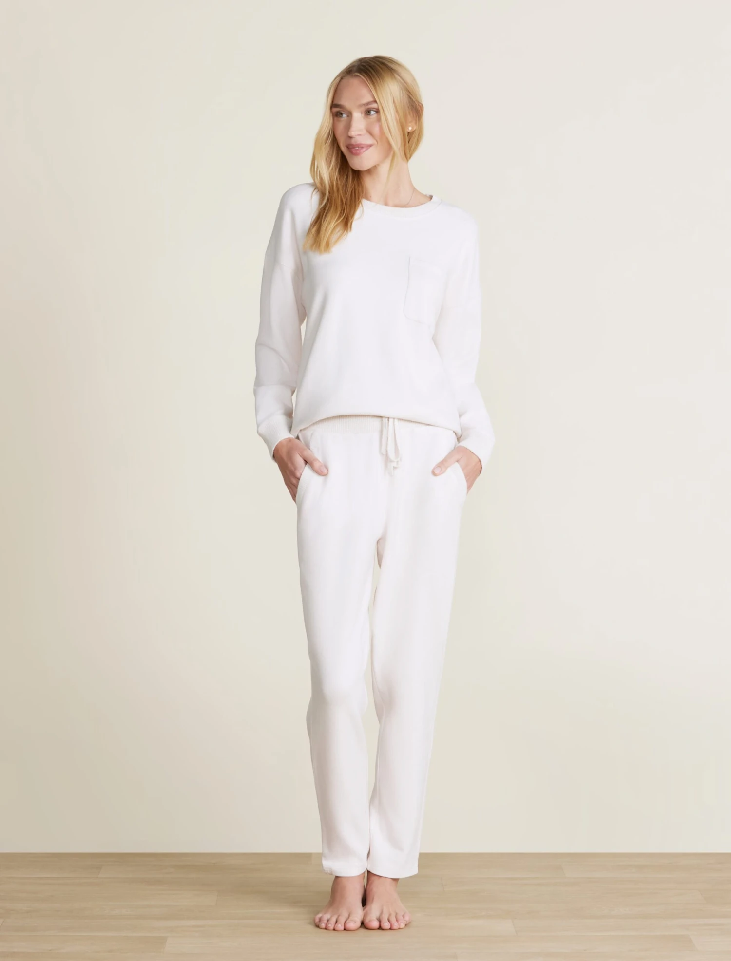 Malibu Collection® Brushed Fleece Sweater Mix Tapered Pant 7 Malibu Collection® Brushed Fleece Sweater Mix Tapered Pant - Image 5