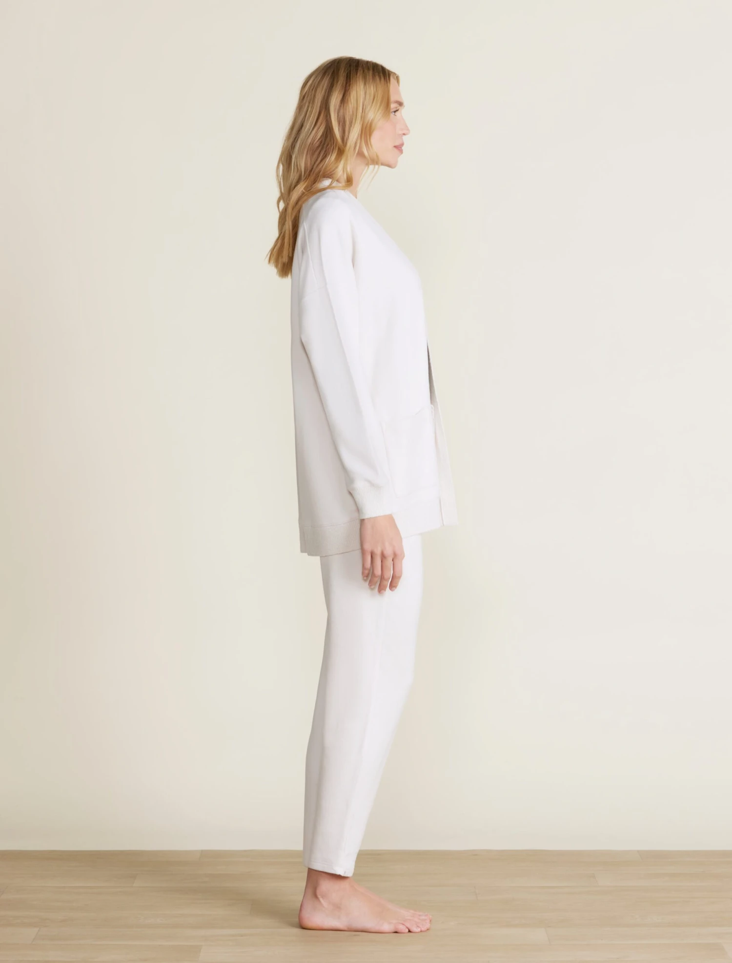 Malibu Collection® Brushed Fleece Sweater Mix Cardigan 8 Malibu Collection® Brushed Fleece Sweater Mix Cardigan - Image 6