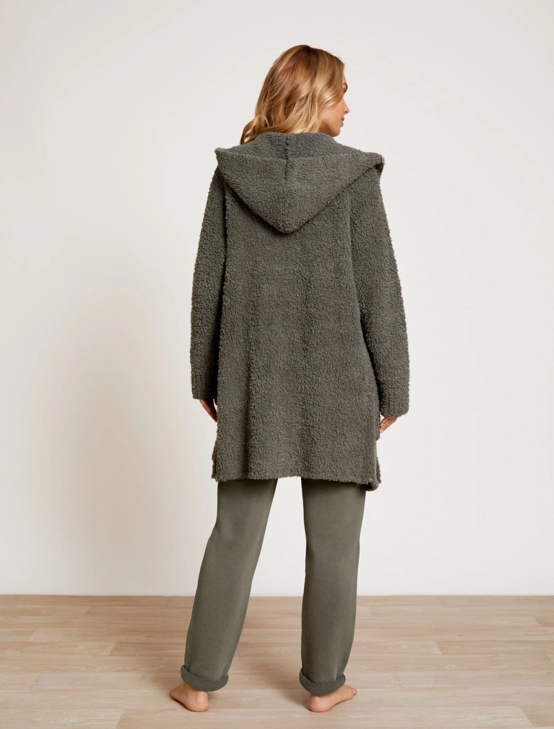 CozyChic® Boucle Hooded Long Coatigan 6 CozyChic® Boucle Hooded Long Coatigan - Image 4