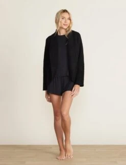 Cozytwist Cocoon Cardigan -MOON HOME Shop BDWNV22225 black 571