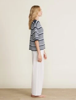 Boucle Striped Pullover -MOON HOME Shop BDWNV22226 INDIGOPEARL 2586