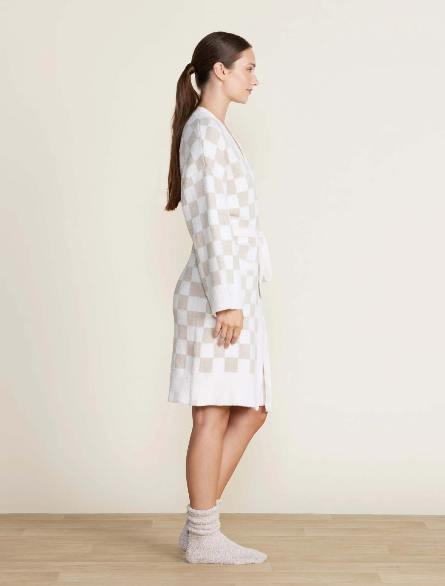 CozyChic® Cotton Checkered Robe 4 CozyChic® Cotton Checkered Robe - Image 2