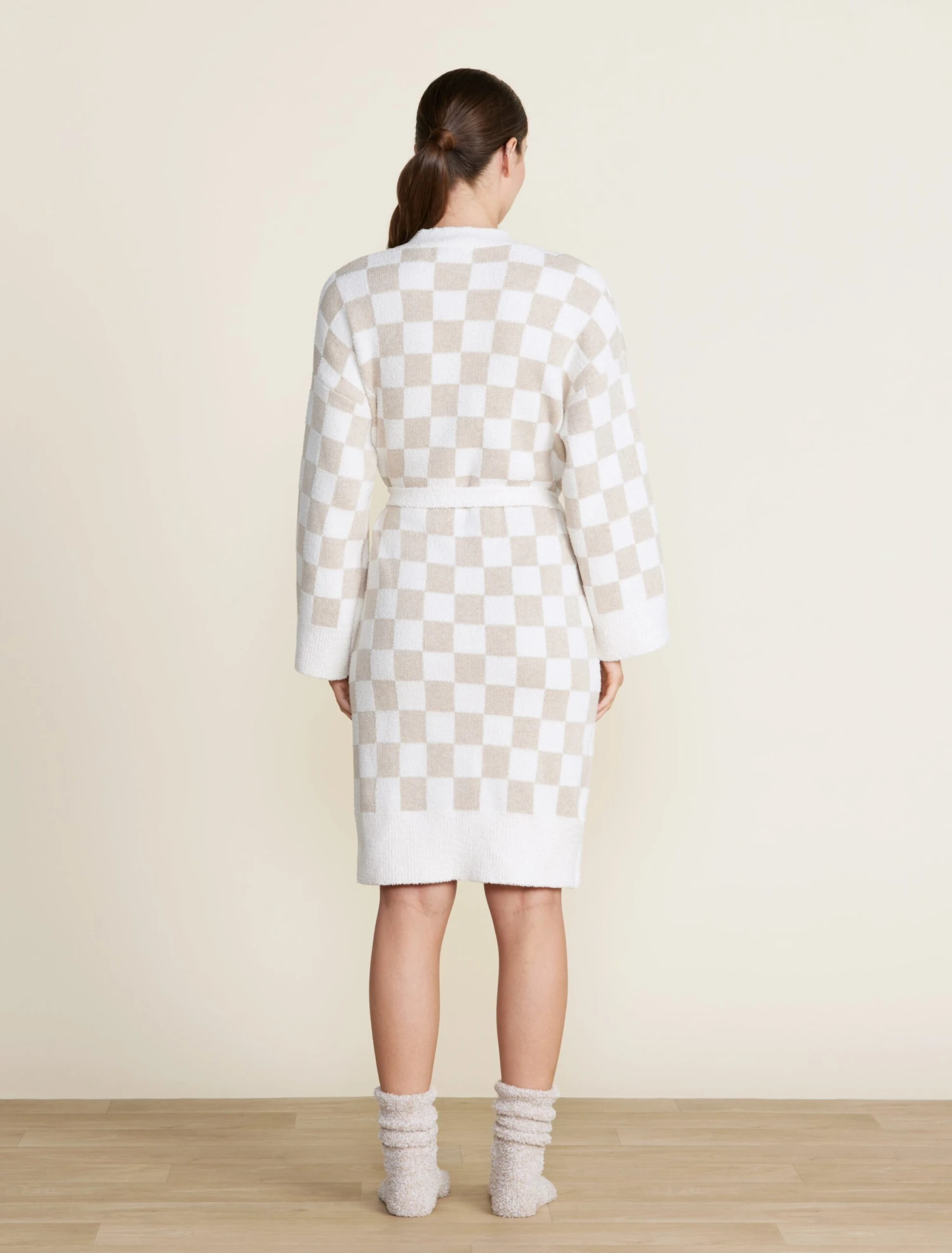 CozyChic® Cotton Checkered Robe 5 CozyChic® Cotton Checkered Robe - Image 3