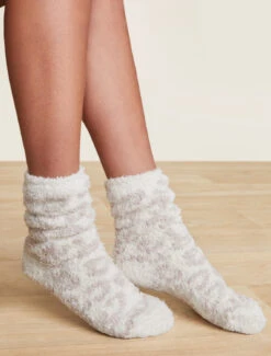 CozyChic® Youth Barefoot In The Wild® Socks 8 CozyChic® Youth Barefoot In The Wild® Socks -MOON HOME Shop BDYCC1561 Cream Stone 1967