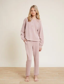 Malibu Collection® Youth Brushed Terry Rolled Hem Pant