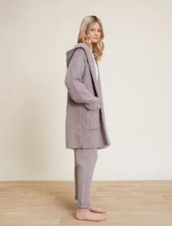 CozyChic® Boucle Youth Hooded Long Coatigan 10 CozyChic® Boucle Youth Hooded Long Coatigan -MOON HOME Shop BDYNV21438 BeachRock 4343