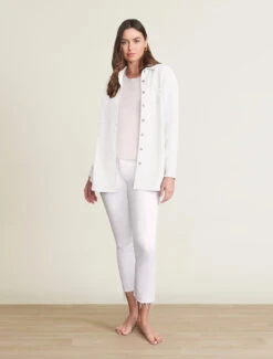 Malibu Collection® Unisex French Terry Shacket 8 Malibu Collection® Unisex French Terry Shacket -MOON HOME Shop BarefootDreams Showroom 05 08 232927 Parchment