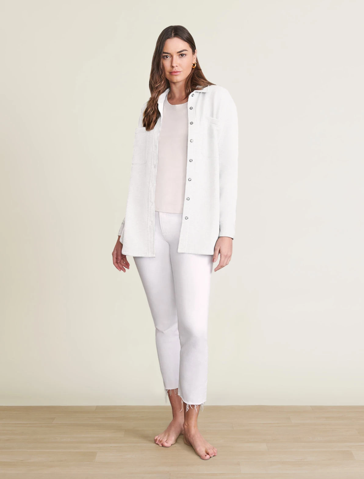 Malibu Collection® Unisex French Terry Shacket 5 Malibu Collection® Unisex French Terry Shacket - Image 3