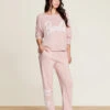 CozyChic Ultra Lite® Women's Barbie™ Jogger -MOON HOME Shop MTWCU21707 DustyRoseWhite 1438