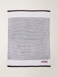 CozyChic® INSPI(RED) Stripe Throw 9 CozyChic® INSPI(RED) Stripe Throw -MOON HOME Shop RDHCC21189 Cream Black W 2