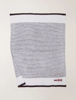 CozyChic® INSPI(RED) Stripe Throw 10 CozyChic® INSPI(RED) Stripe Throw -MOON HOME Shop RDHCC21189 Cream Black W 3
